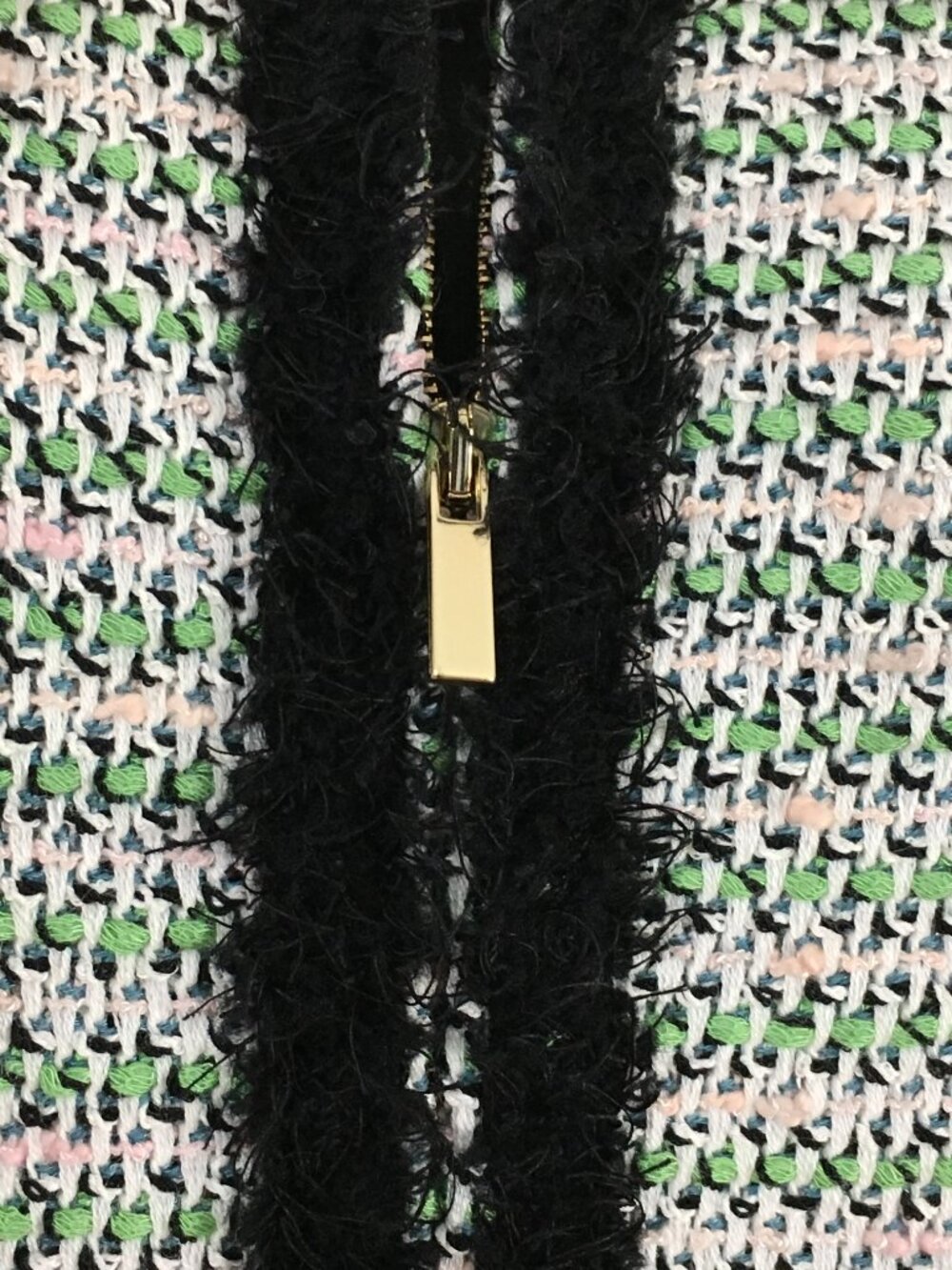 NWT NEW st john collection knit Green pink black multi jacket skirt suit size 8 - Picture 7 of 10